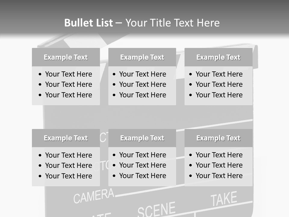 Equipment Footage Director PowerPoint Template