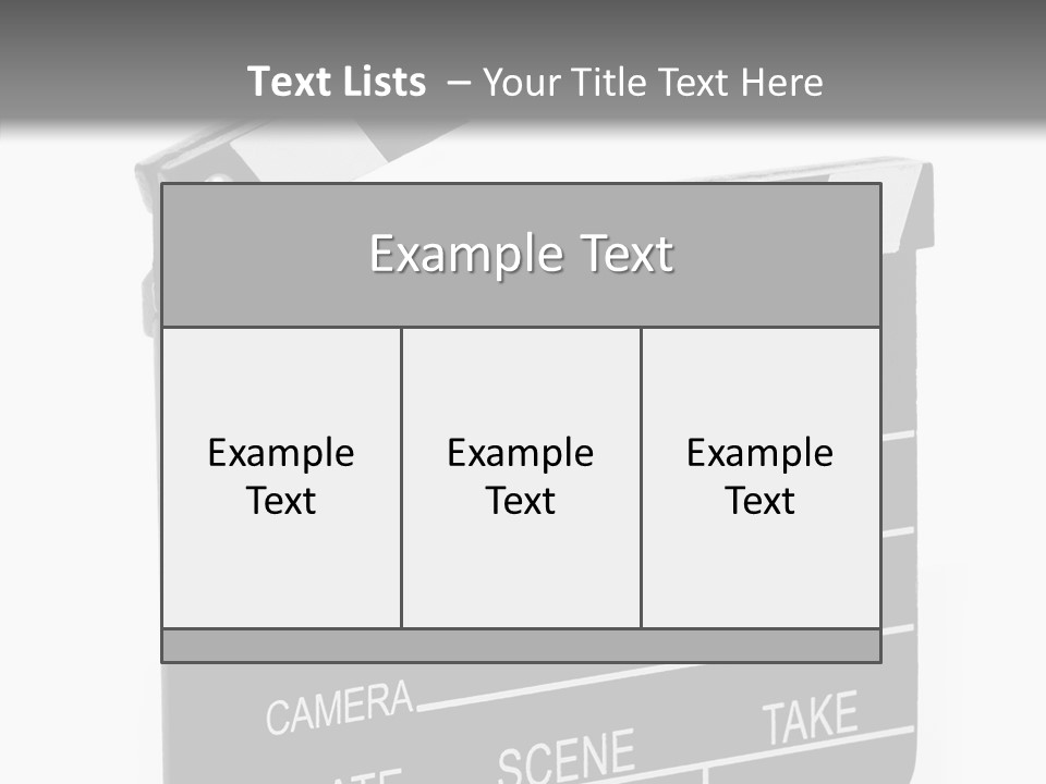 Equipment Footage Director PowerPoint Template