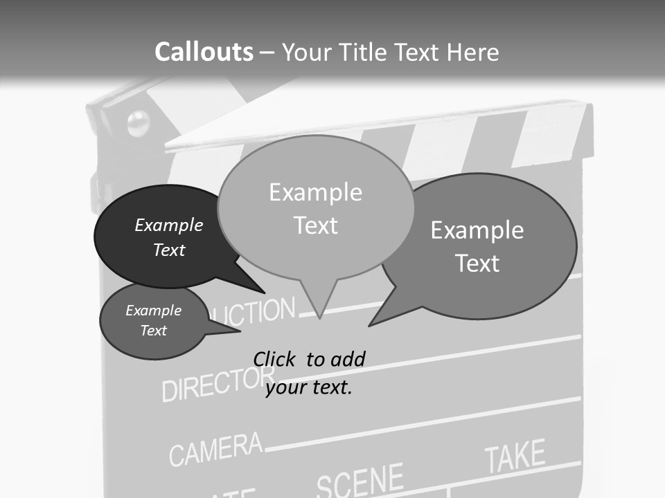 Equipment Footage Director PowerPoint Template