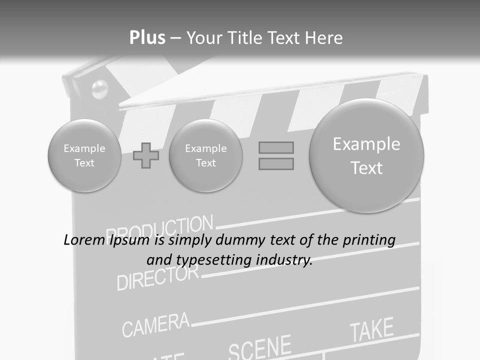 Equipment Footage Director PowerPoint Template
