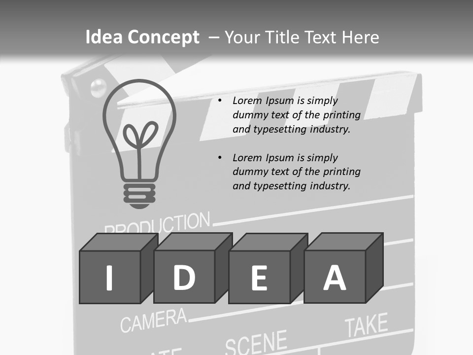 Equipment Footage Director PowerPoint Template