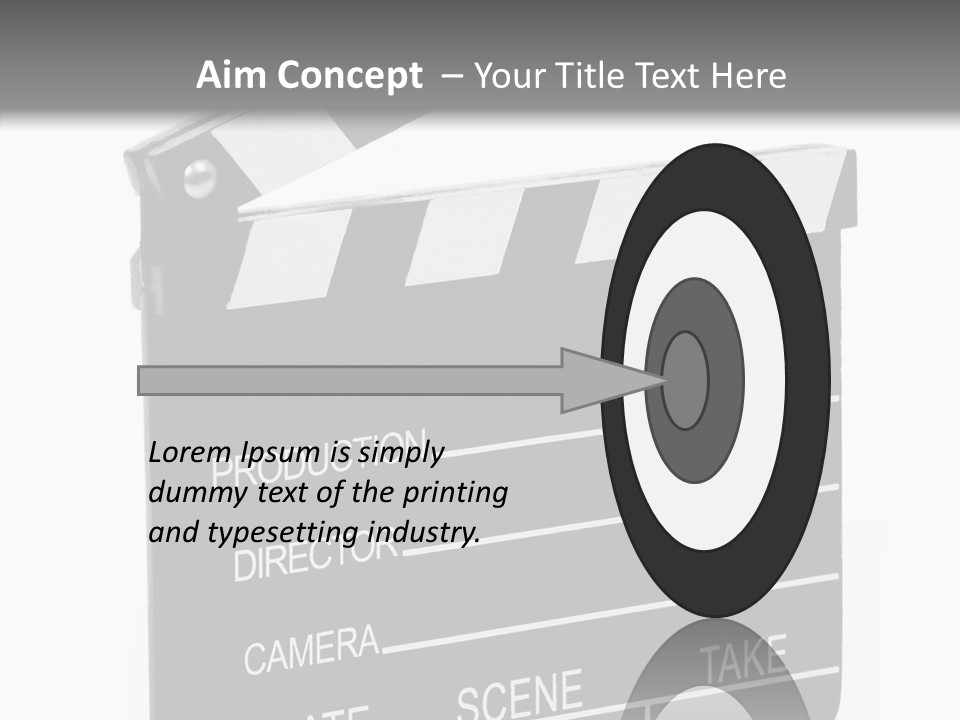 Equipment Footage Director PowerPoint Template
