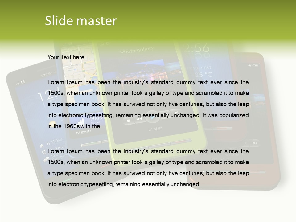 Cellular Sms Navigator PowerPoint Template