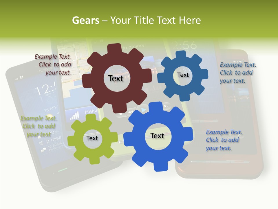 Cellular Sms Navigator PowerPoint Template