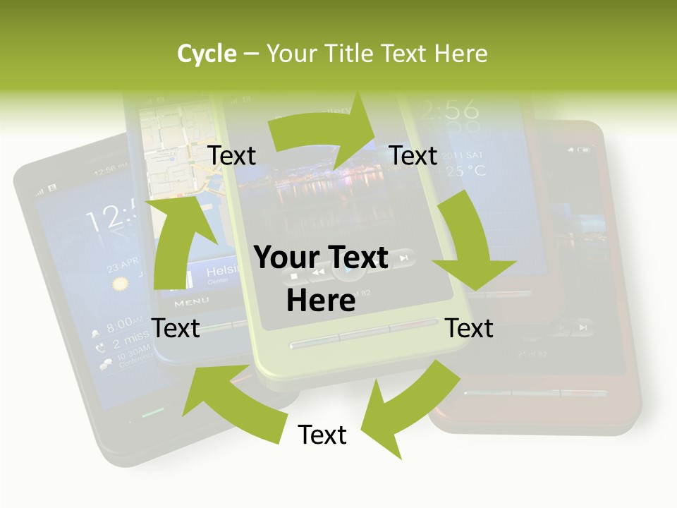 Cellular Sms Navigator PowerPoint Template