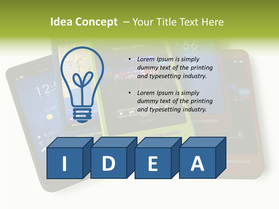 Cellular Sms Navigator PowerPoint Template