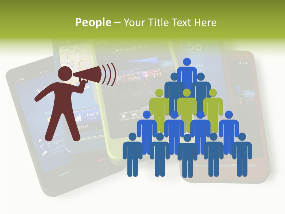 Cellular Sms Navigator PowerPoint Template