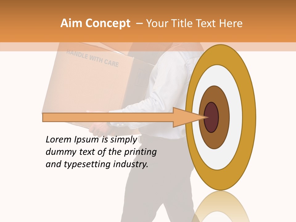 Handle Business Vertical PowerPoint Template