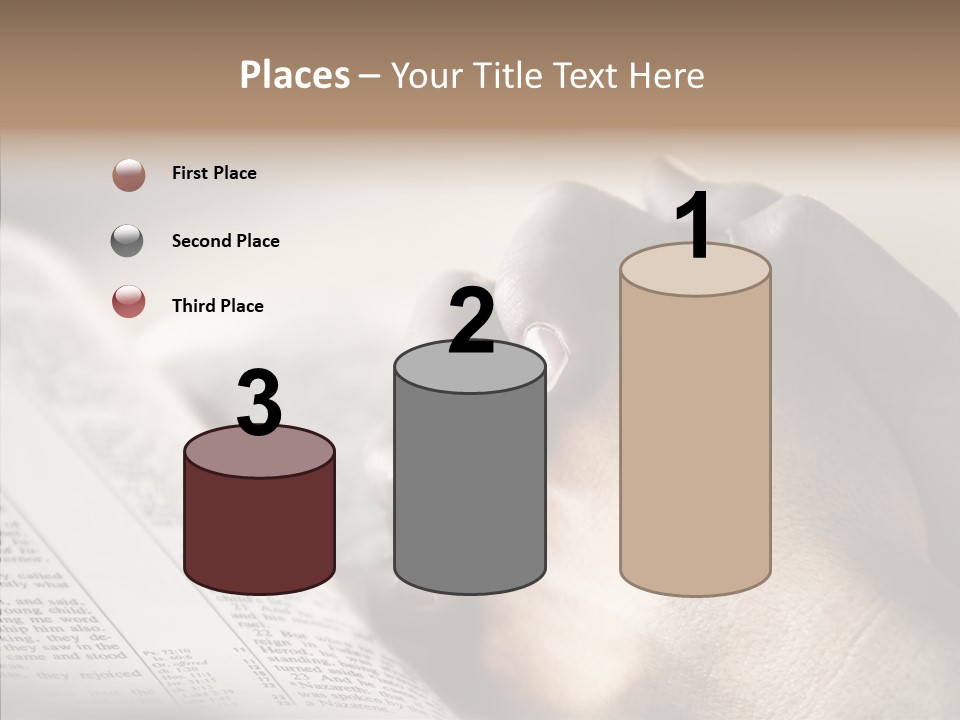 Book Christian White PowerPoint Template