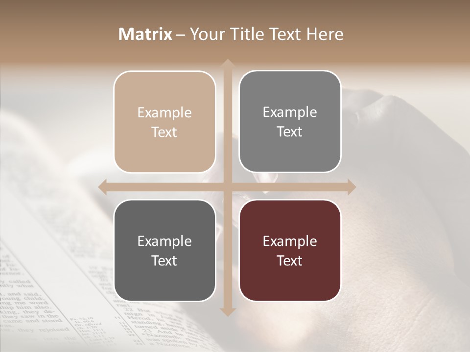 Book Christian White PowerPoint Template