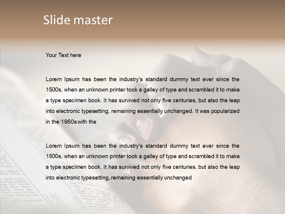 Book Christian White PowerPoint Template