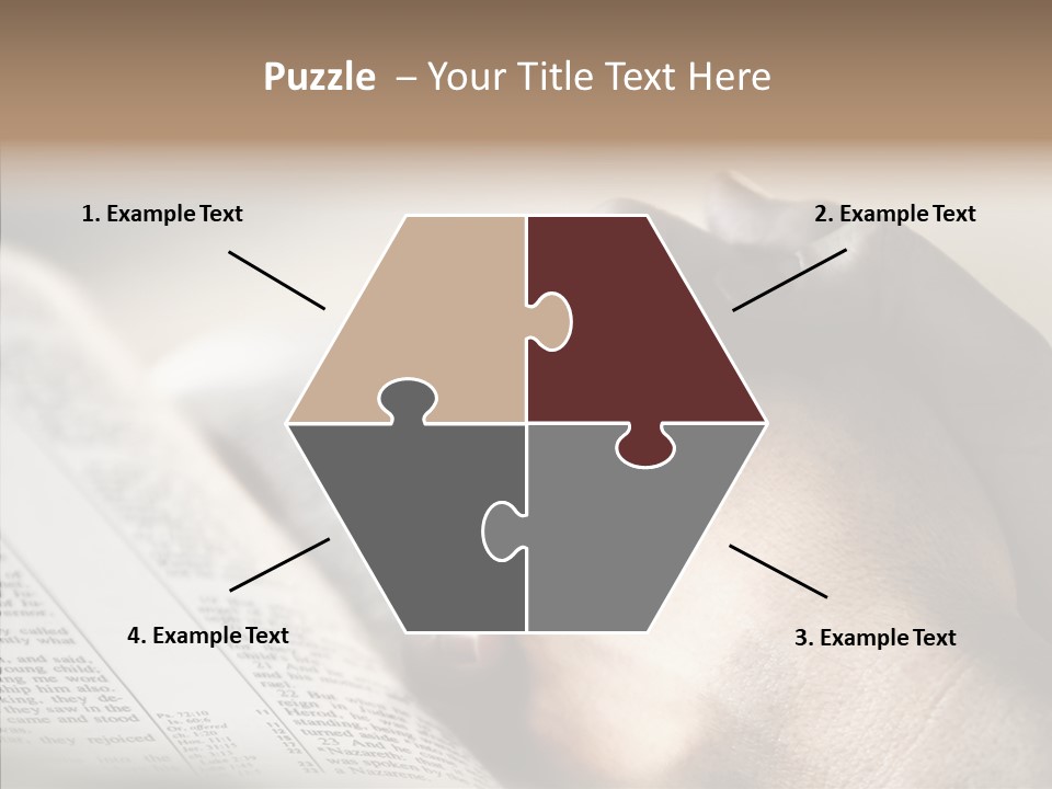 Book Christian White PowerPoint Template