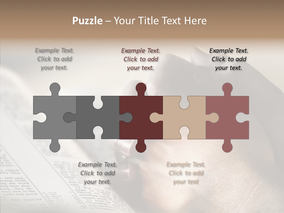 Book Christian White PowerPoint Template