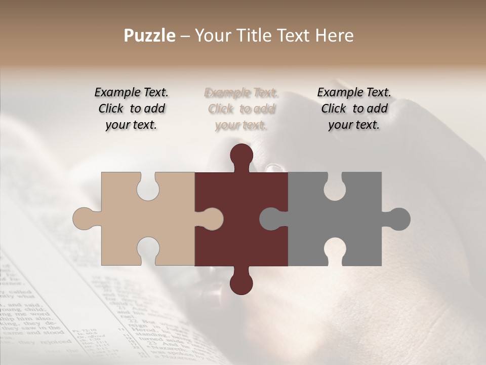 Book Christian White PowerPoint Template