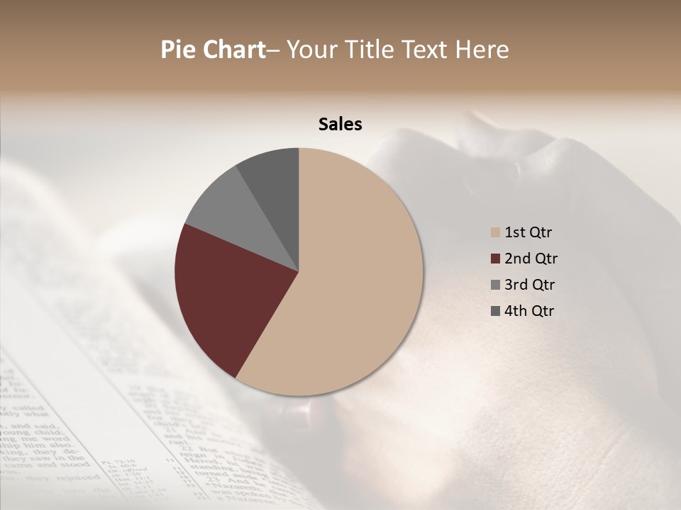 Book Christian White PowerPoint Template