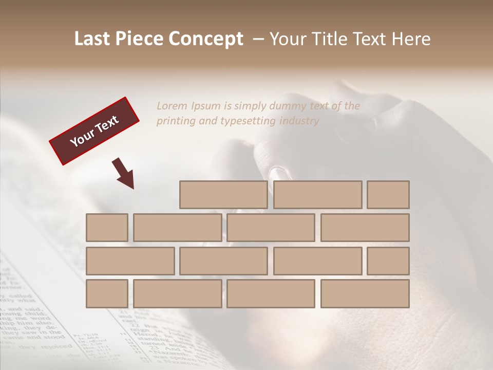 Book Christian White PowerPoint Template