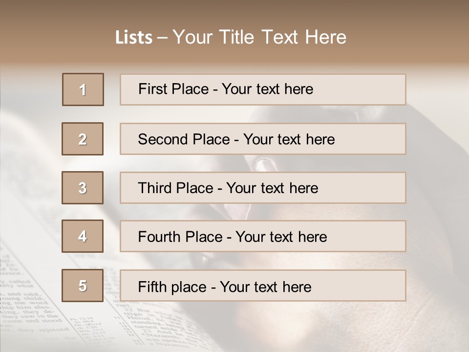Book Christian White PowerPoint Template