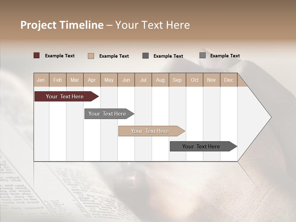 Book Christian White PowerPoint Template
