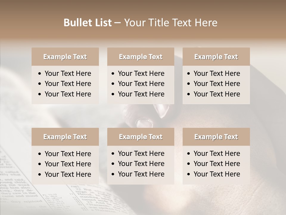 Book Christian White PowerPoint Template