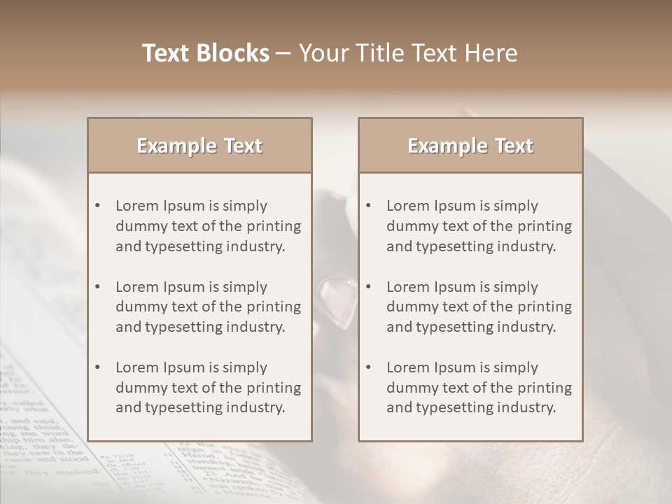 Book Christian White PowerPoint Template