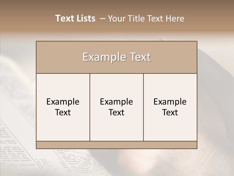 Book Christian White PowerPoint Template