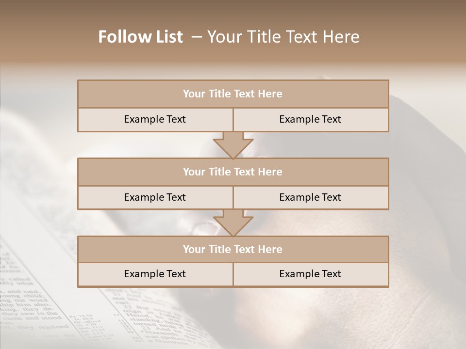 Book Christian White PowerPoint Template