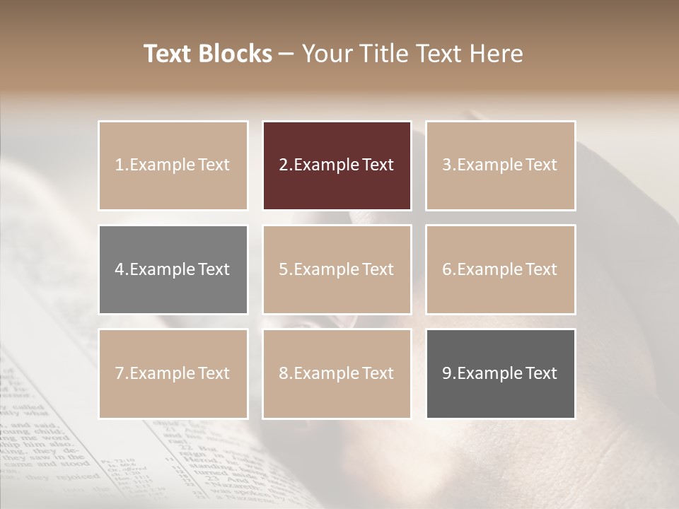 Book Christian White PowerPoint Template