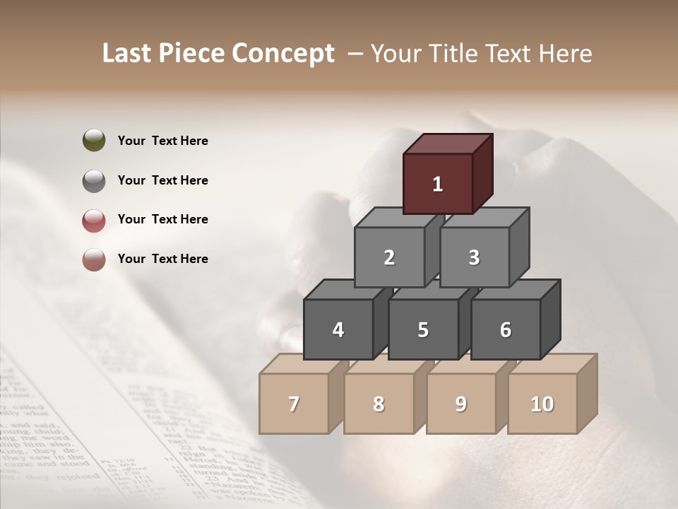 Book Christian White PowerPoint Template
