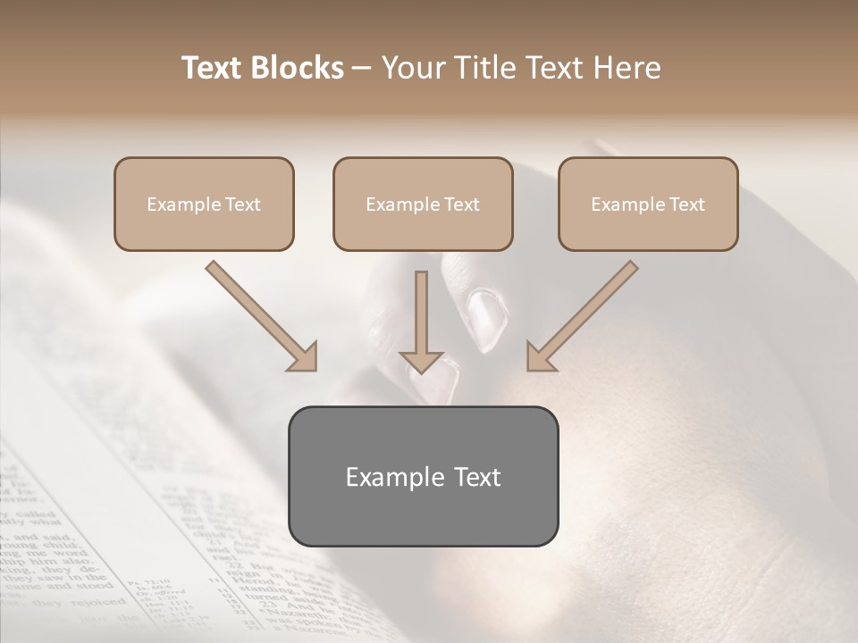 Book Christian White PowerPoint Template