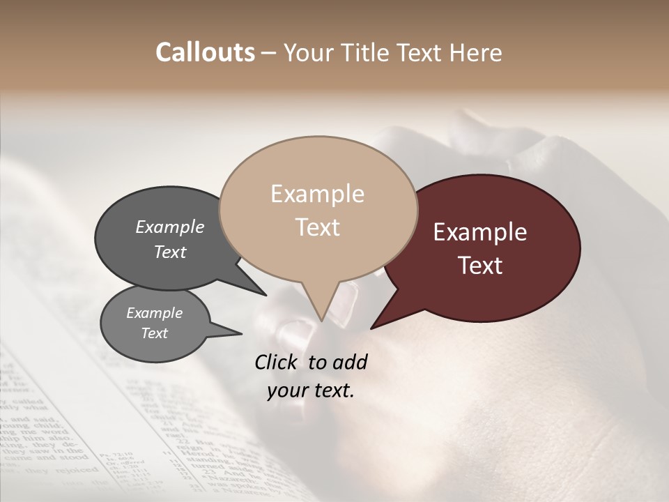 Book Christian White PowerPoint Template