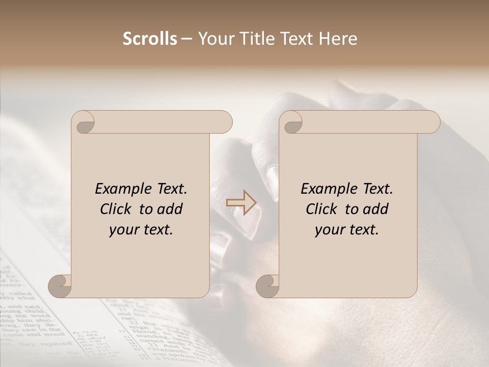 Book Christian White PowerPoint Template