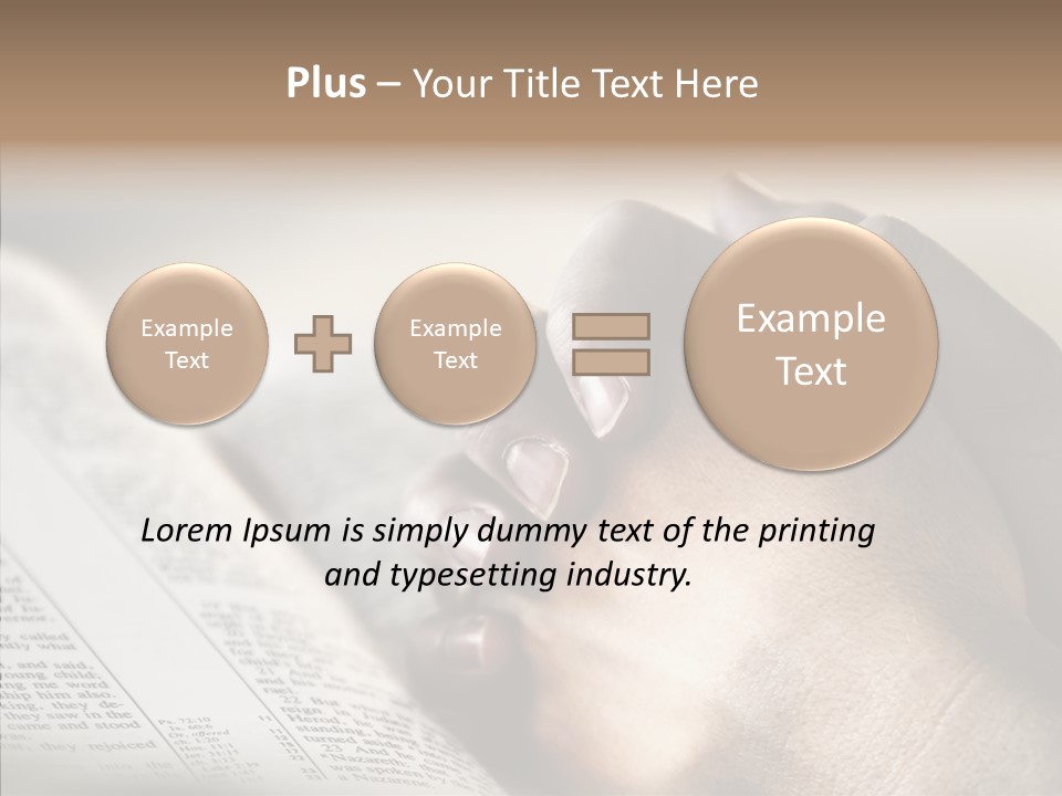 Book Christian White PowerPoint Template