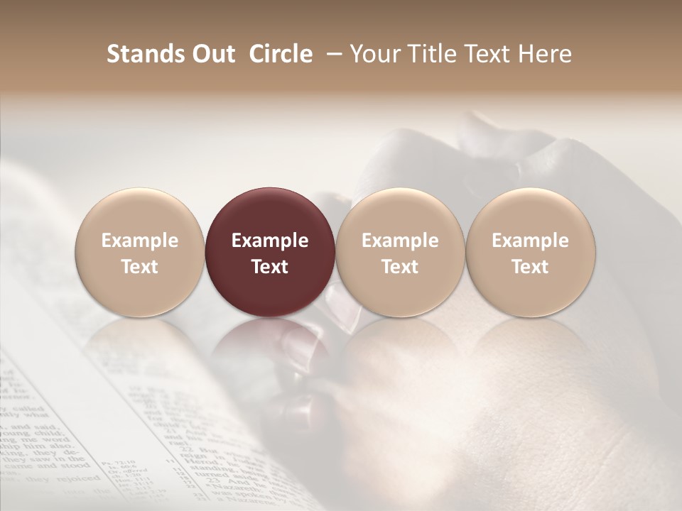 Book Christian White PowerPoint Template