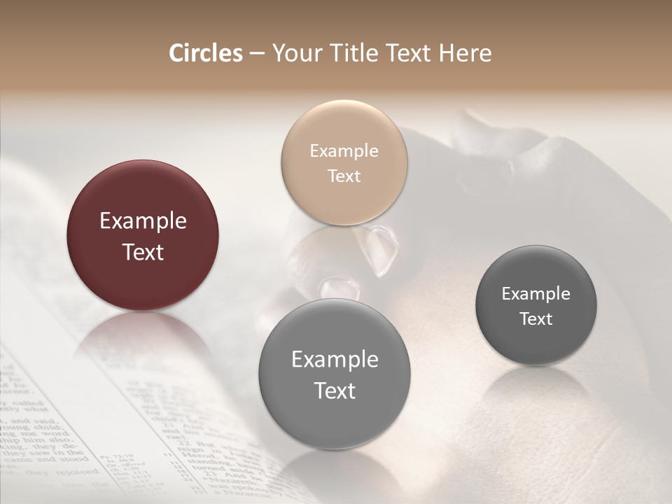 Book Christian White PowerPoint Template