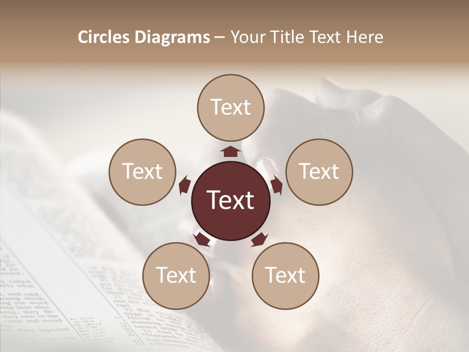 Book Christian White PowerPoint Template