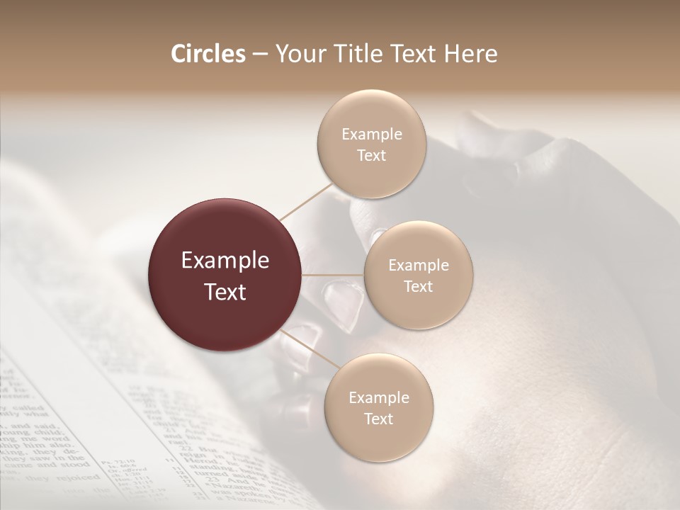 Book Christian White PowerPoint Template