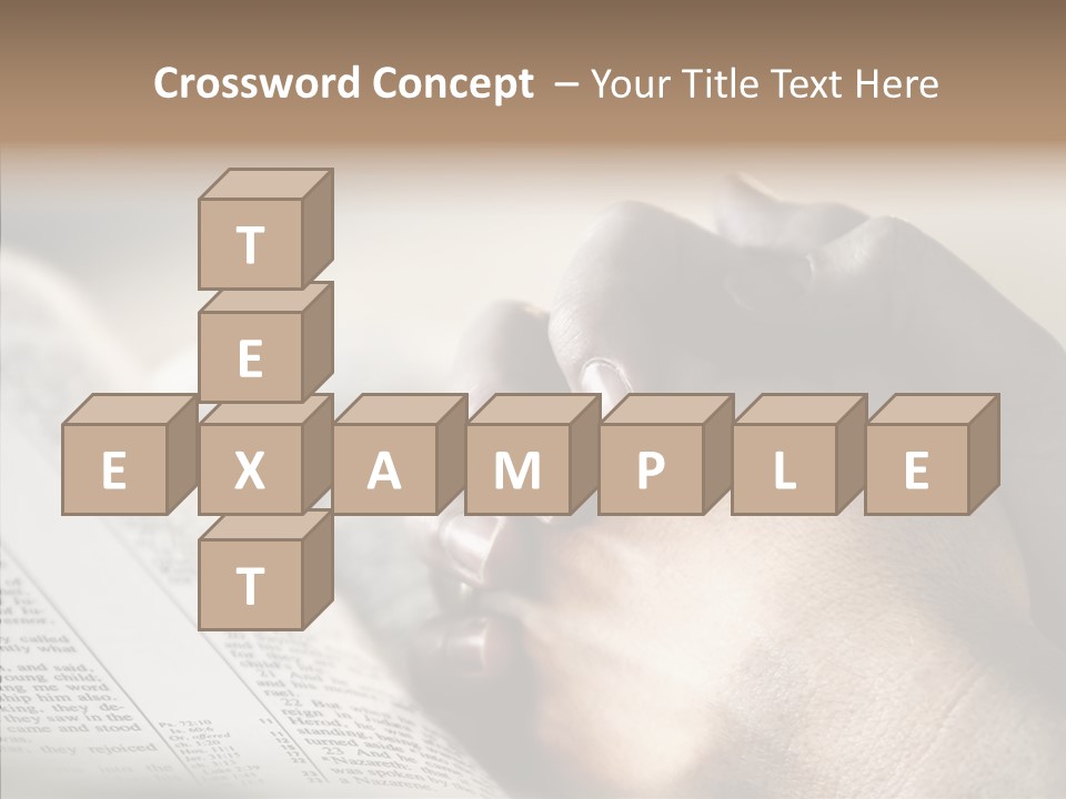 Book Christian White PowerPoint Template
