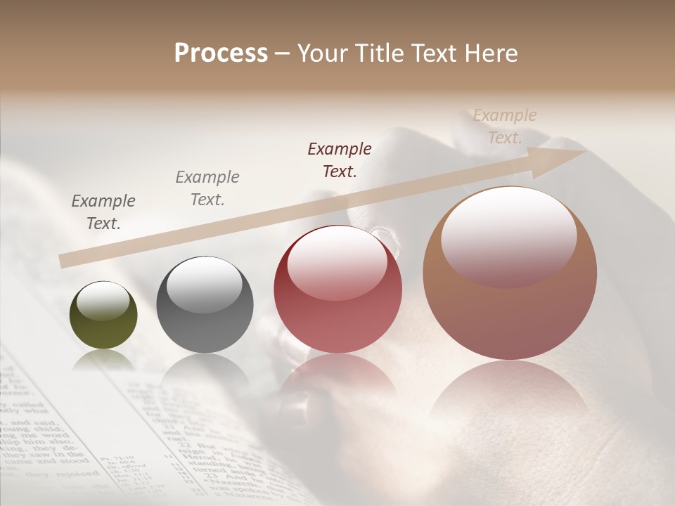 Book Christian White PowerPoint Template