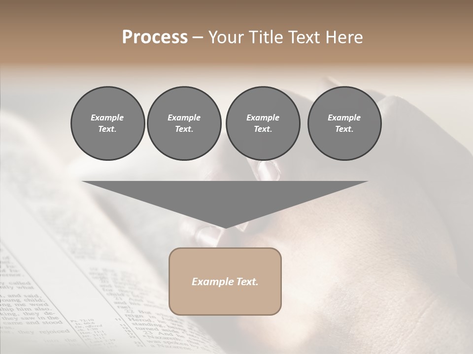 Book Christian White PowerPoint Template