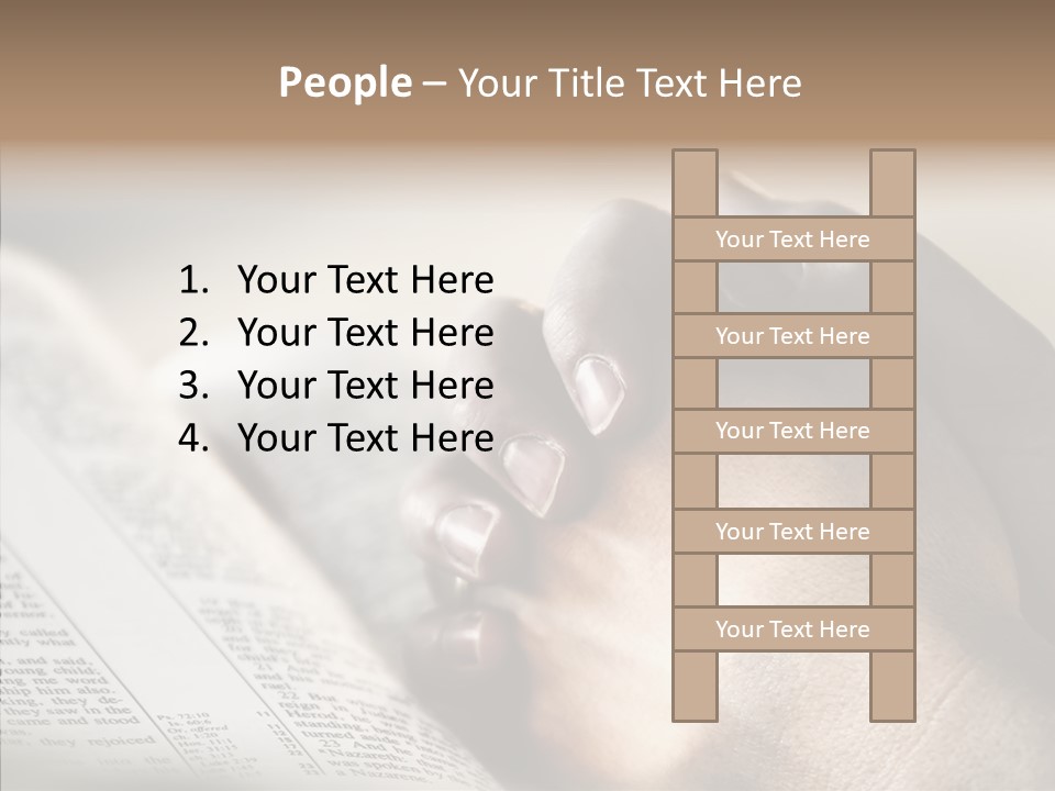 Book Christian White PowerPoint Template