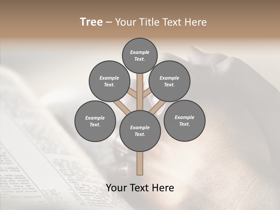 Book Christian White PowerPoint Template