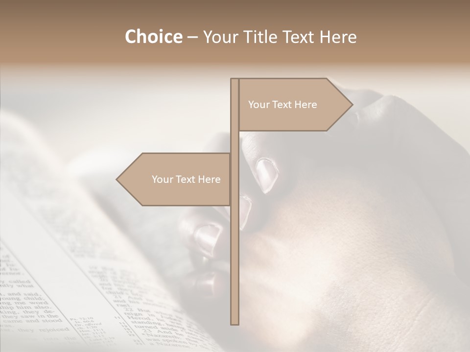 Book Christian White PowerPoint Template