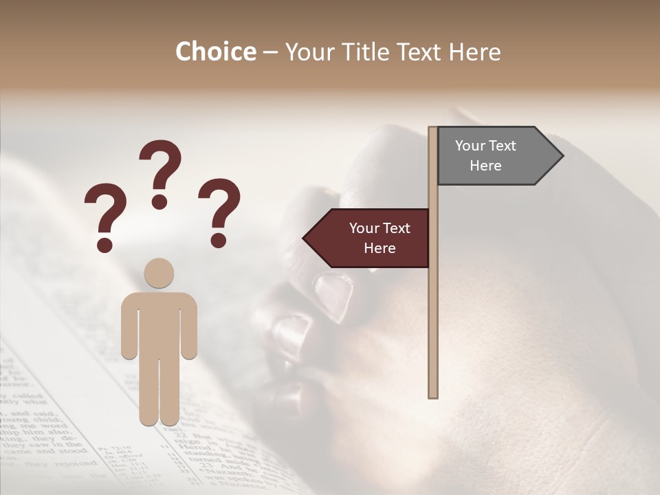 Book Christian White PowerPoint Template