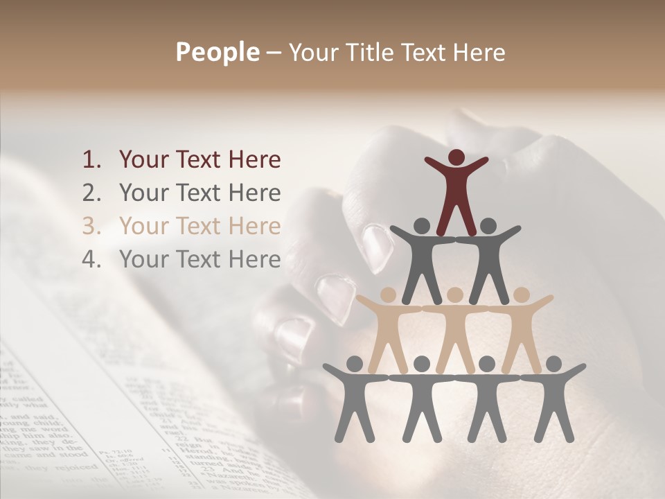 Book Christian White PowerPoint Template