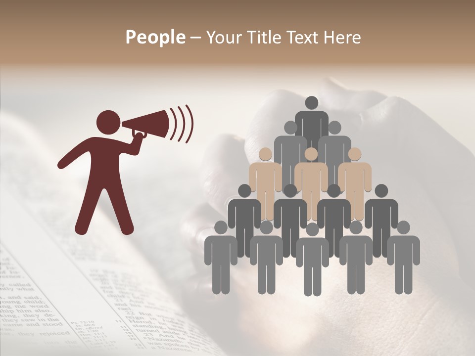 Book Christian White PowerPoint Template