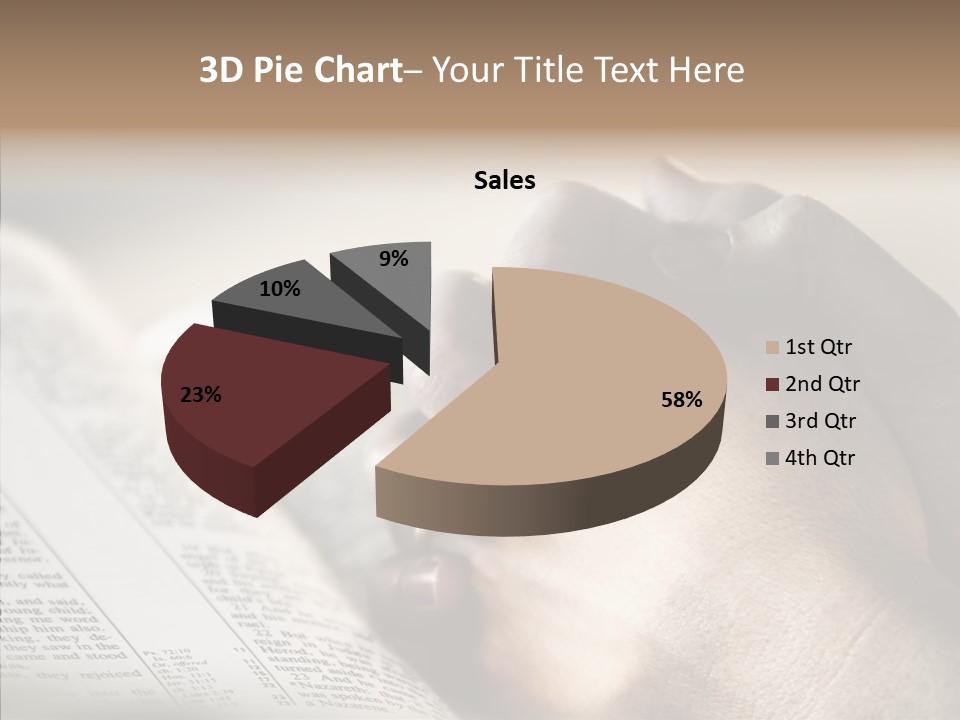 Book Christian White PowerPoint Template