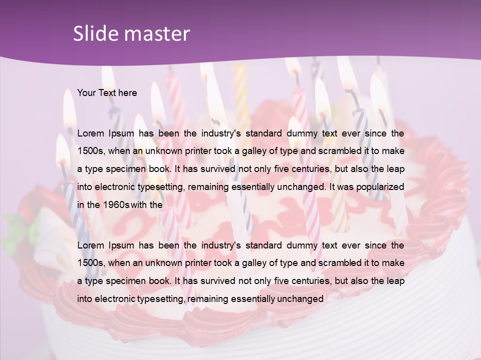 White Celebration Whole PowerPoint Template