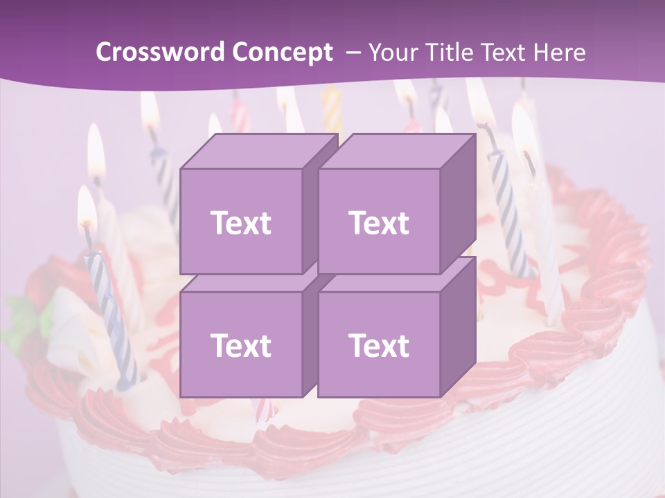 White Celebration Whole PowerPoint Template