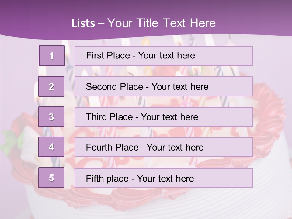 White Celebration Whole PowerPoint Template