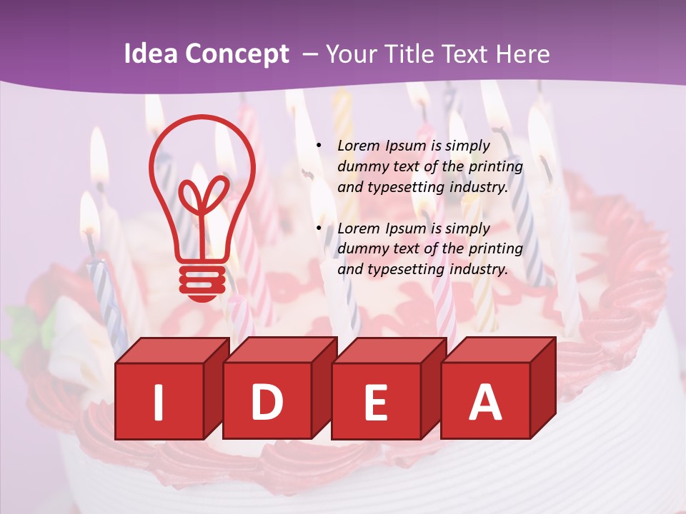 White Celebration Whole PowerPoint Template